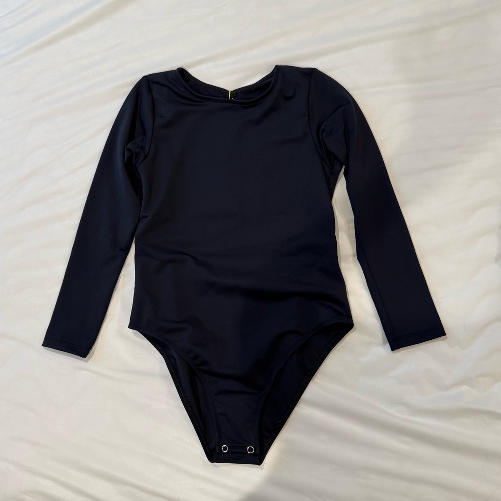 Black open back Long Sleeve bodysuit